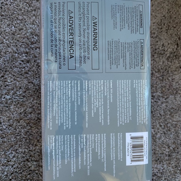 3 piece Crib Bedding - Picture 5 of 5